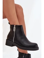 Zateplené Nízké Boty Dámské S Cirkonii Černé Vionna Zateplené Nízké Boty Dámské S Cirkonii Černé Vionna