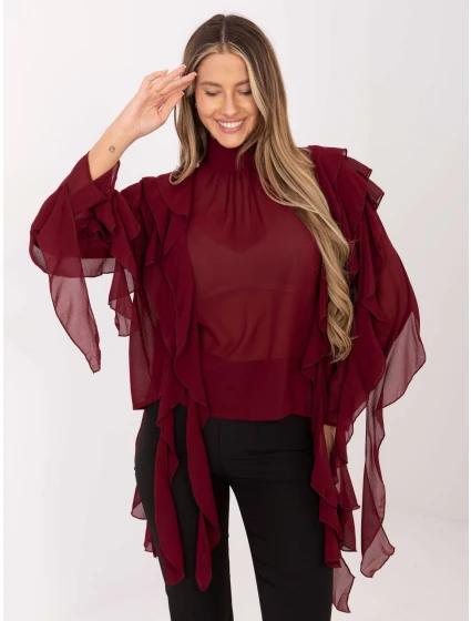 Bluzka PM BZ model 21786421 bordowy - FPrice