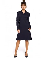 Dámské šaty B044 Tmavě modré - BeWear