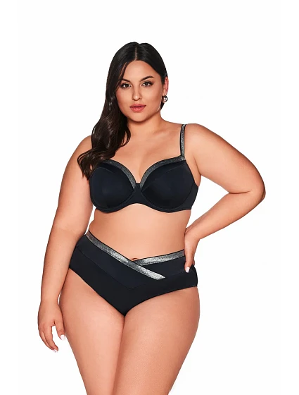 Dámské plavkové kalhotky SF model 20861318 BLACK - AVA SWIMWEAR