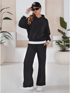 Dámská tepláková souprava SANELIS černá FashionStreet AY0984