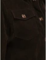 Dámská semišová bunda coffee FashionStreet TY5583