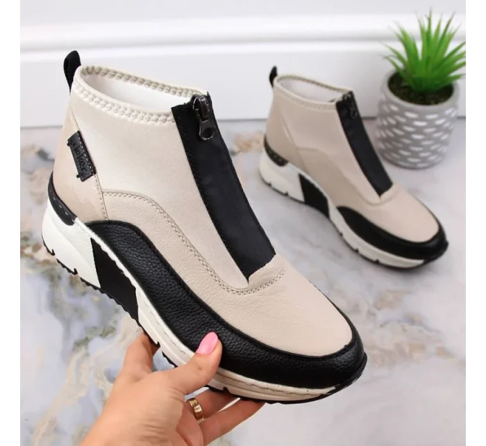 Rieker W RKR608 béžová kotníčková obuv