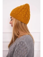 Fleecová čepice Roma model 18750241 hořčicová - K-Fashion