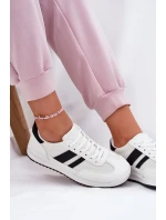 Dámské Tenisky Z Eko Semiše Bílé model 21691096 - Boto Dámské Tenisky Z Eko Semiše Bílé model 21691096 - Boto