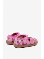 Dětské barefoot Růžové Třpytivé Srdce model 22101037 - Milami
