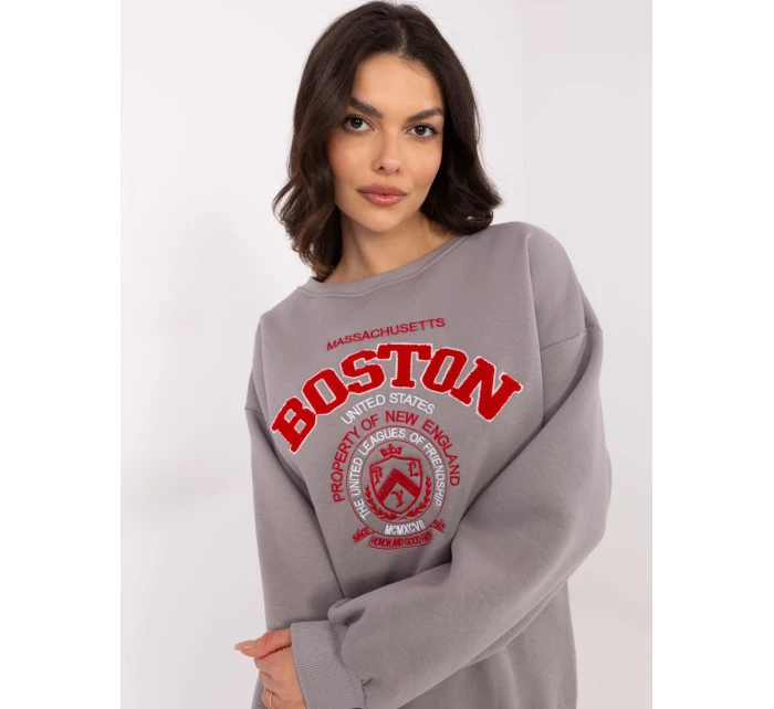 Mikina EM BL 617 model 20822440 šedá - FPrice Mikina EM BL 617 model 20822440 šedá - FPrice