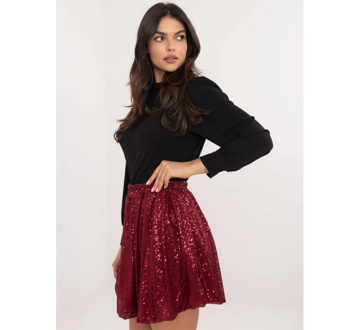 Sukně MI SD model 20619171 bordó - FPrice