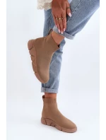 Dámská sportovní obuv s ponožkou Béžová Zirila Dámská sportovní obuv s ponožkou Béžová Zirila