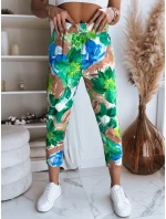 Dámské kalhoty FLOWER GARDEN green FashionStreet UY1482