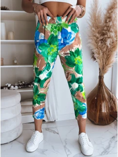 Dámské kalhoty FLOWER GARDEN green FashionStreet UY1482