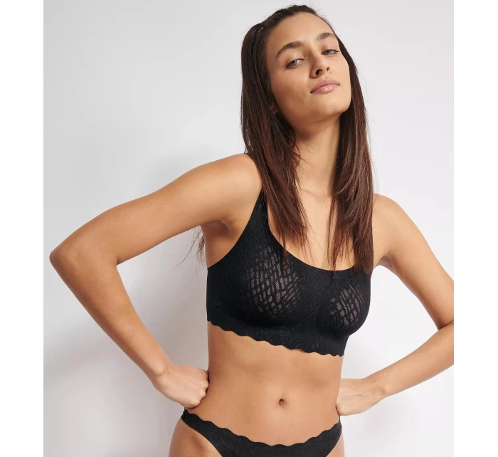 Dámská podprsenka ZERO Feel Bliss Top - BLACK - černá 0004 - SLOGGI