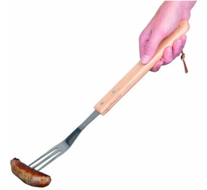 46CM GRILOVACÍ VIDLICE S DŘEVĚNOU RUKOJETÍ