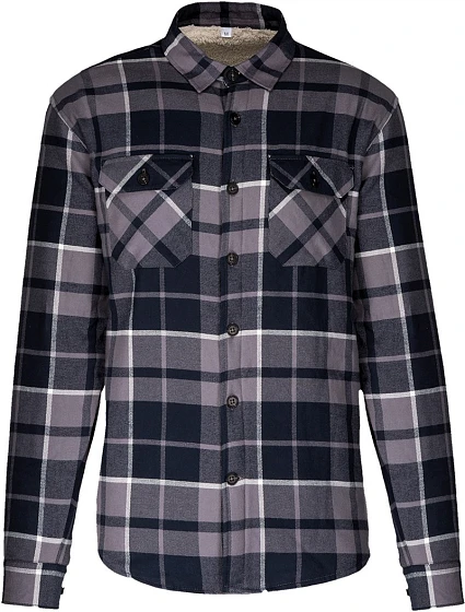 Kariban K 579 Flanelová košile s sherpa fleecovou podšívkou 20.K579 storm grey/navy Kariban K 579 Flanelová košile s sherpa fleecovou podšívkou 20.K579 storm grey/navy