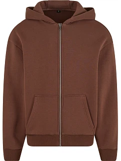 Build your Brand BY 285 Pánská mikina s kapucí z těžké bavlny "Fluffy" 56.0285 chocolate brown
