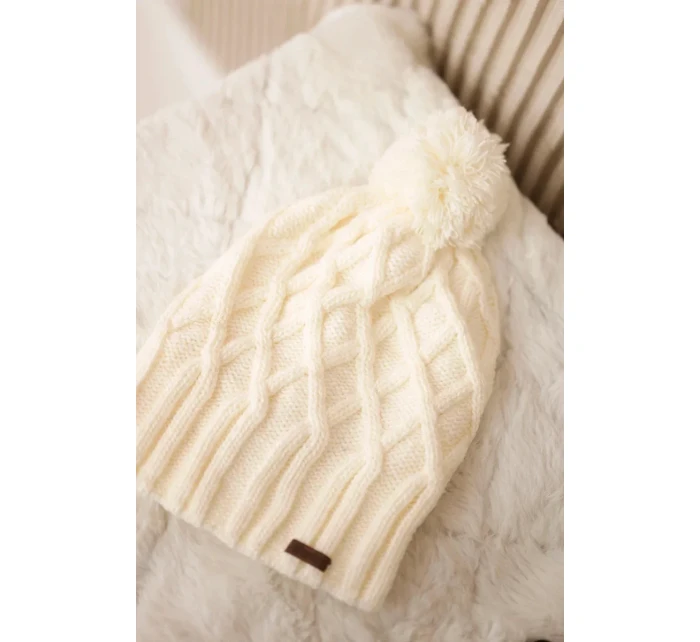 Milano fleecová čepice K203 ecru