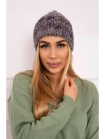 Fleecová čepice Melisa K241 navy model 18750533 - K-Fashion Fleecová čepice Melisa K241 navy model 18750533 - K-Fashion