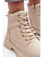 Dámské zipové zateplené trapery Gremiva Beżowe Dámské zipové zateplené trapery Gremiva Beżowe