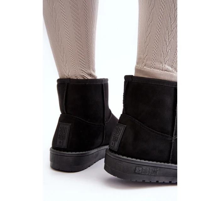 Dámské zimní boty s z kožešiny černé Big Star model 21637220 - Big Star Shoes