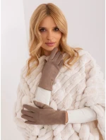 Rękawiczki AT RK model 19367855 ciemny bezowy - FPrice Rękawiczki AT RK model 19367855 ciemny bezowy - FPrice