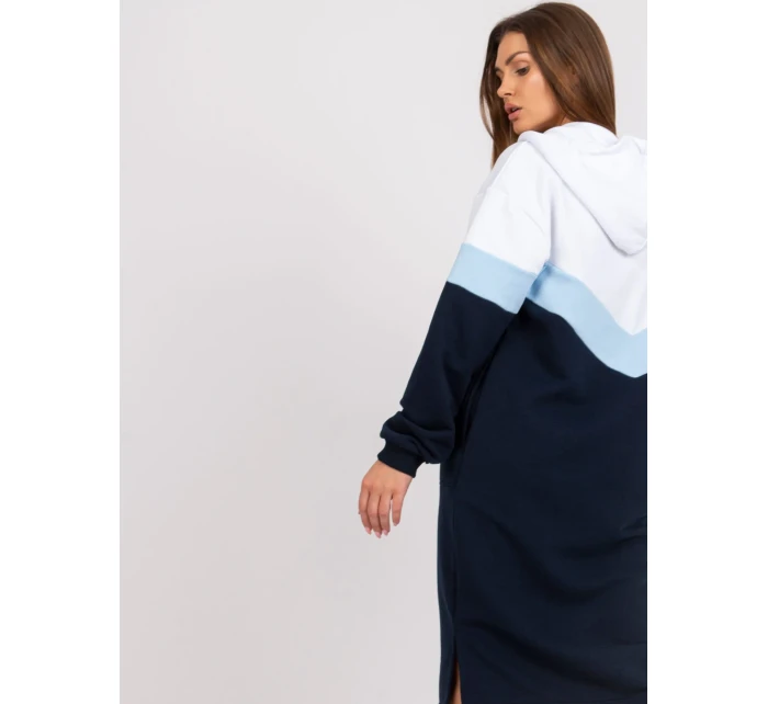 Šaty RV SK 7462.00 tmavě modrá a bílá