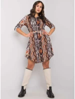 Šaty WN SK 2230.39 černá a béžová