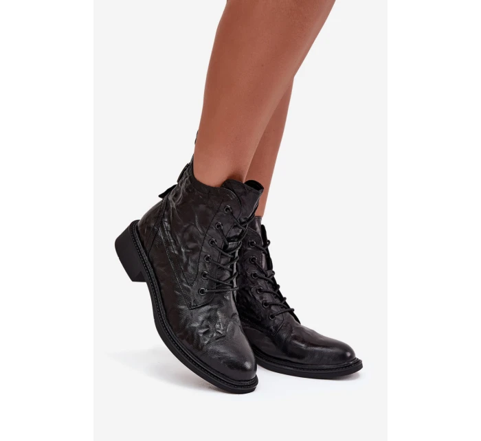 Dámské boty Artiker – zateplené z přírodní kůže, černé Dámské boty Artiker – zateplené z přírodní kůže, černé