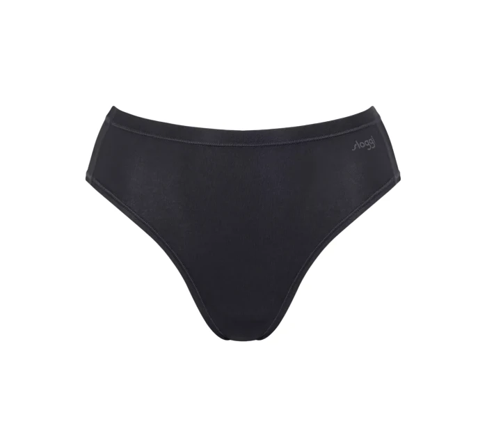 Dámské kalhotky GO Daily Cotton Tai 3P - BLACK - černé 0004 - SLOGGI Dámské kalhotky GO Daily Cotton Tai 3P - BLACK - černé 0004 - SLOGGI
