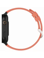 Chytré hodinky Gravity GT15-3 Červený silikonový řemínek + černý náramek