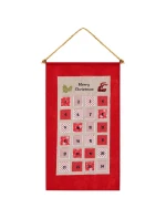 ADVENTNÍ KALENDÁŘ 56x87CM ČERVENÝ