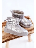 Dětské teplé sněhule Big Star KK374241 Stříbro Dětské teplé sněhule Big Star KK374241 Stříbro