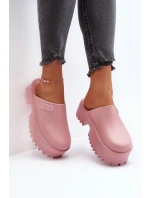 Dámské žabky s masivní podrážkou Big Star model 21649453 Růžové - Big Star Shoes Dámské žabky s masivní podrážkou Big Star model 21649453 Růžové - Big Star Shoes