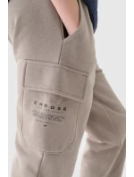 Chlapecké Dresové Kalhoty Joggery Šedé 4FJWAW24TTROM760-26S