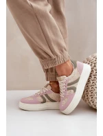 Dámské tenisky s pletením na platformě model 21680864 - Boto