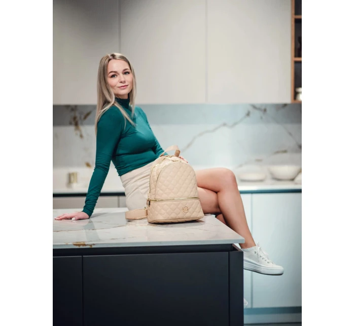 Dámský batoh Vuch Theo Beige Dámský batoh Vuch Theo Beige