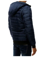 Pánská prošívaná bunda bomber tmavě modrá TX2228 Pánská prošívaná bunda bomber tmavě modrá TX2228