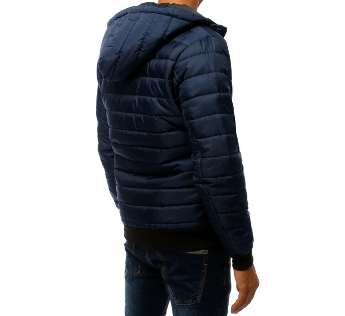 Pánská prošívaná bunda bomber tmavě modrá TX2228 Pánská prošívaná bunda bomber tmavě modrá TX2228