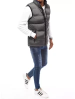 FashionStreet šedá pánská prošívaná vesta TX4087