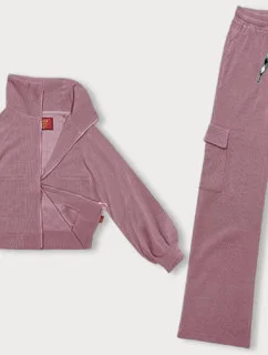 Růžový casual komplet s kalhotami typu cargo model 18875869 - LHD