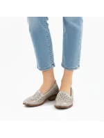 Dámské prolamované zlaté polobotky model 22015154 - Potocki