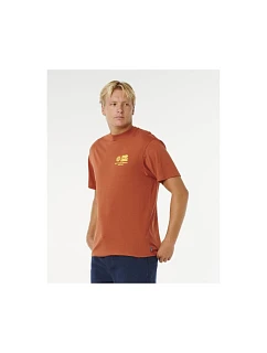 Pánské tričko RIP CURL Pacific Rinse Glass Off Tee, hnědé