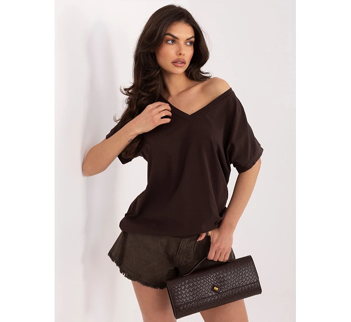 Bluzka RV BZ model 22097729 ciemny brązowy - FPrice