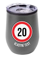 Personalizovaný termohrnek "BOWL" - narozeninová dopravní značka