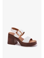 Sandály na podpatku  model 213008 Step in style