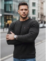 Pánský tmavě šedý svetr Dstreet WX1990