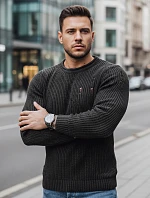 Pánský tmavě šedý svetr FashionStreet WX1990
