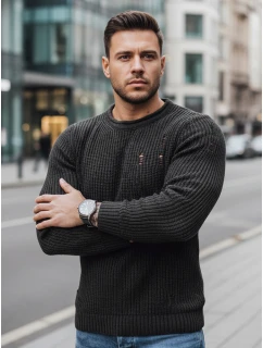 Pánský tmavě šedý svetr Dstreet WX1990