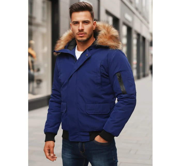 FashionStreet pánská tmavě modrá zimní bunda TX3943z FashionStreet pánská tmavě modrá zimní bunda TX3943z