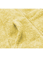 Žlutá melanžová plyšová mikina model 17752073 - J.STYLE
