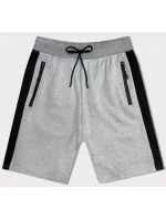 Světle šedé pánské sportovní kraťasy model 18619866 - J.STYLE Světle šedé pánské sportovní kraťasy model 18619866 - J.STYLE
